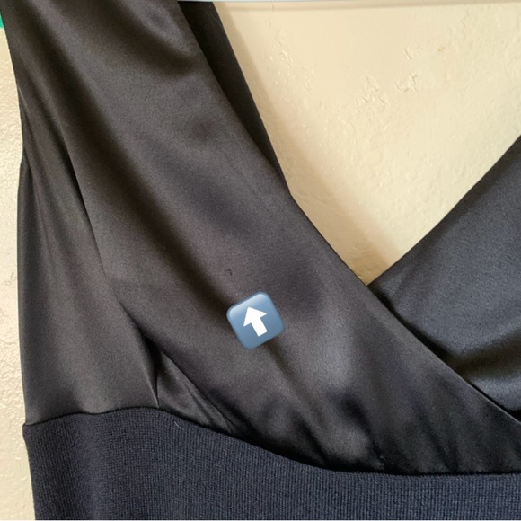 St. John Evening Black Formal Silk Cocktail A-Line Party Dress Size 8 - Picture 10 of 11